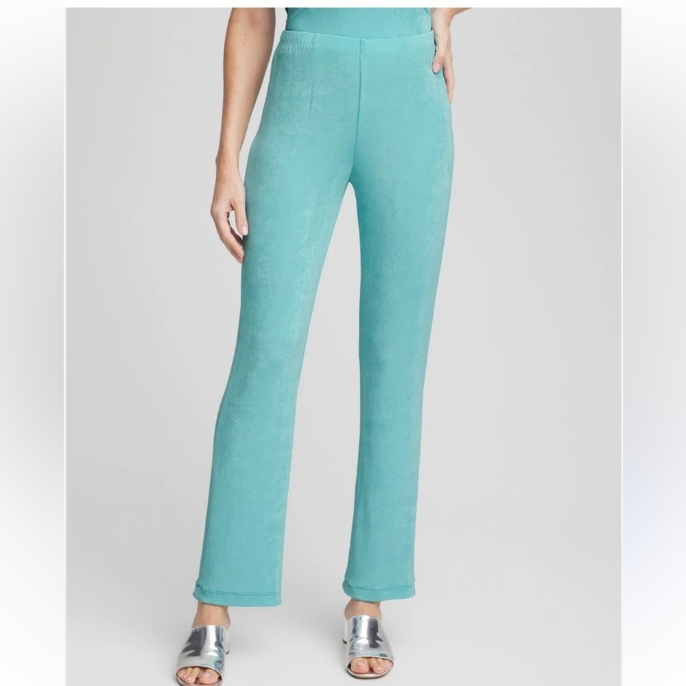 NWT Chico’s TRAVELERS NO TUMMY PANT AQUATIC TEAL 570338445 4R XXLR